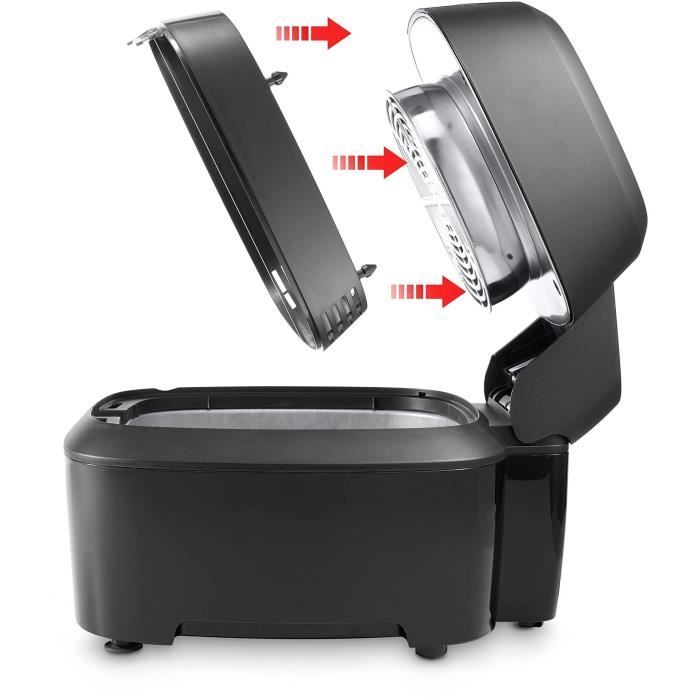 Friteuse Electrique sans huile Delonghi FH2184 - CapacitÈ : 1,25kg -  1400W - Cuve anti-adhÈrente