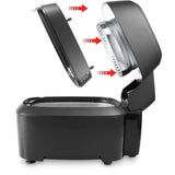 Friteuse Electrique sans huile Delonghi FH2184 - CapacitÈ : 1,25kg -  1400W - Cuve anti-adhÈrente