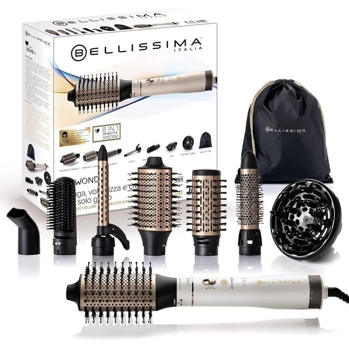 Brosse coiffante Bellissima BROSSE AIR WONDER BLANC OR