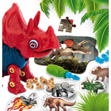 Dino STEM - LISCIANI - I'm a Genius - Construis ton Triceratops - Puzzle et autocollants - STEM Èducatif