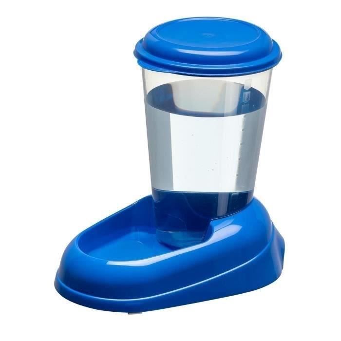 Distributeur d'eau pour chat et chien NADIR - Plastique - 3L - Antidérapant - FERPLAST - coloris aléatoire
