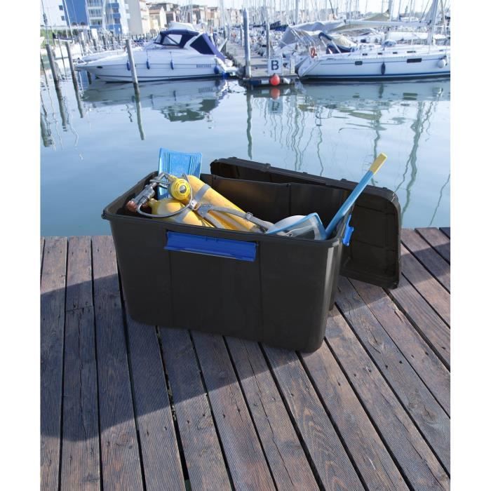 KIS | SCUBA BOX 80 L, Rangement, Noir, 78 x 39,5 x 35 cm