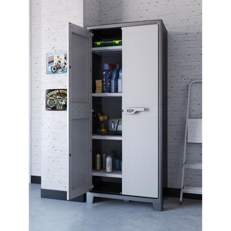 Armoire haute - KETER - TITAN - 44 x 80 x 182 cm - Gris