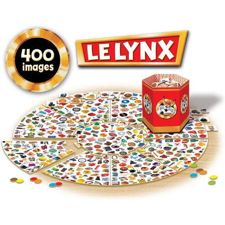 Le Lynx 400 Images, Educa, Jeu de société Famille et Enfants, Renforce la mémoire visuelle et les réflexes, des 6 Ans (16042)