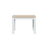 Table a manger LILIAN L109 x P67cm - Blanc / Bois