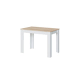 Table a manger LILIAN L109 x P67cm - Blanc / Bois