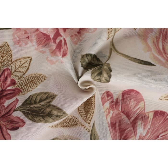 Parure de lit - 1 housse de couette 220 x 240 cm + 2 taies d'oreiller 60 x 60 cm - 65% coton, 35% polyester - Creme