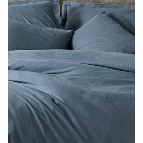Parure de lit - 1 housse de couette 140 x 200cm + 1 taies d'oreiller 60 x 60 cm - 100% coton renforcé - Anthracite