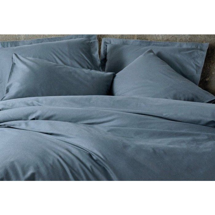 Parure de lit - 1 housse de couette 140 x 200cm + 1 taies d'oreiller 60 x 60 cm - 100% coton renforcé - Anthracite