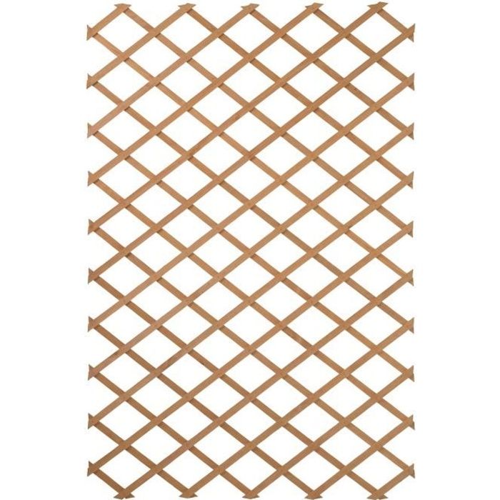 Nature Palissade de jardin 50 x 150 cm Bois Naturel 419736