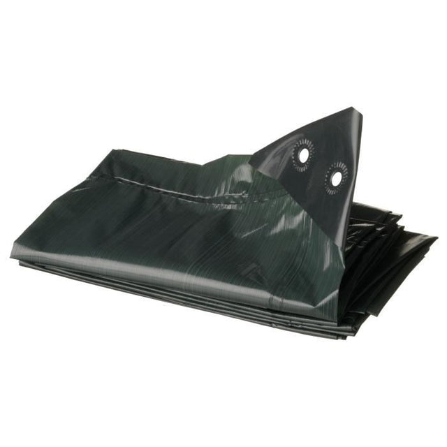 Bâche pour tas de bois - NATURE - 5 x 6 m - HDPE 90 g/m˛ - 100% étanche - Anti-UV