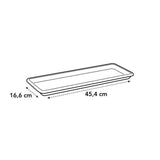 ELHO Soucoupe Barcelona Balconniere 50 - L16,7 x l45,5 x H3 cm - Anthracite - Plastique
