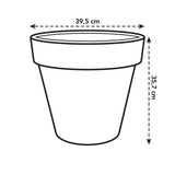 ELHO Pot de fleurs Rond Pure - Ø39 x 35,7 cm - Anthracite