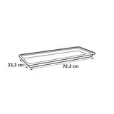 ELHO Soucoupe Jardiniere Green Basic XXL - L 32,9 x l72.2 x H 5.8 cm - Noir - Plastique