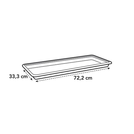ELHO Soucoupe Jardiniere Green Basic XXL - L 32,9 x l72.2 x H 5.8 cm - Noir - Plastique