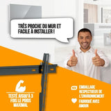 NANOOK Support Mural inclinable pour téléviseurs de 32-55 Pouces- Solution de Montage pour des télés LCD et (O)LED - Noir