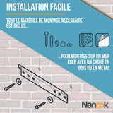 NANOOK Support Mural inclinable pour téléviseurs de 32-55 Pouces- Solution de Montage pour des télés LCD et (O)LED - Noir