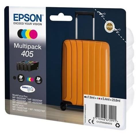 Cartouche imprimante - EPSON - 405 C13T05G64020 - Cyan, magenta, jaune, noir - Pack de 4 - 23,8ml
