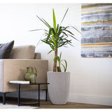 CAPI EUROPE Vase GROOVE - Ivoire - 46x58 cm - 100% recyclable