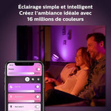 Philips Hue White & Color Ambiance, lampe Iris, compatible Bluetooth, Noir, fonctionne avec Alexa, Google Assistant et Apple