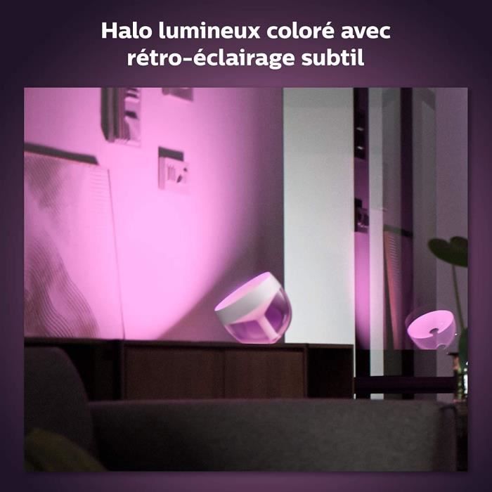 Philips Hue White & Color Ambiance, lampe Iris, compatible Bluetooth, Noir, fonctionne avec Alexa, Google Assistant et Apple