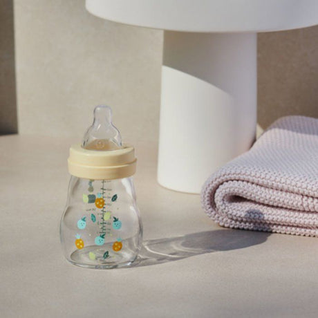 MAM Biberon Verre Nature - 170ml - Lin - Tétine Débit 1