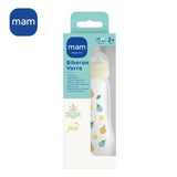 MAM Biberon Verre Nature - 260ml - Lin - Tétine Débit 2