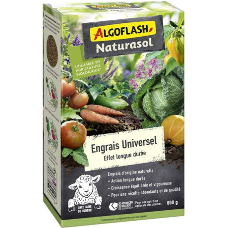 Engrais universel - ALGOFLASH NATURASOL - Longue durée - 800 g - UAB