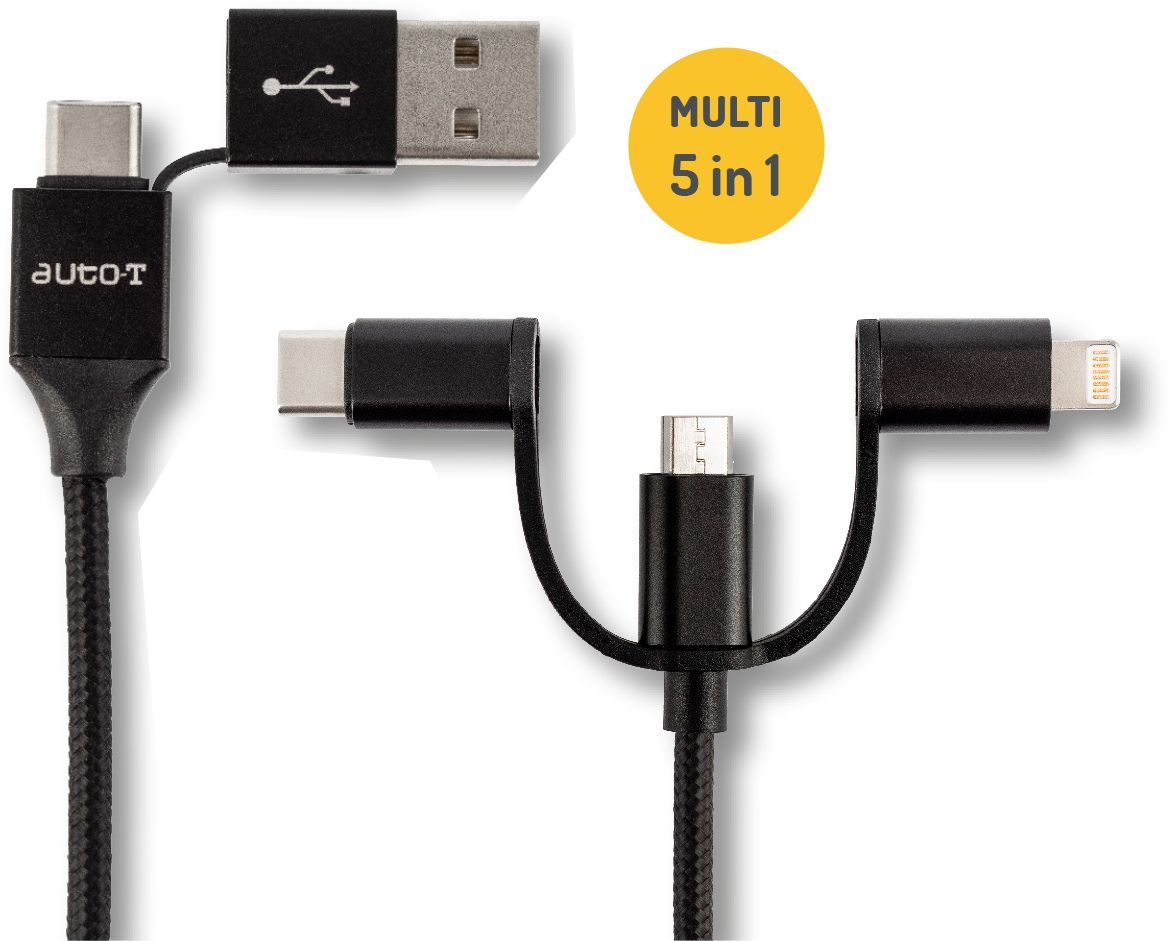 Câble multi-tetes - AUTO T - 540339 - 5 connecteurs