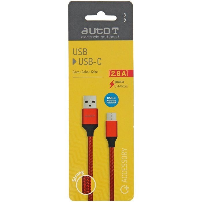Câble - AUTO T - 540347 - USB 2.0 - USB-C