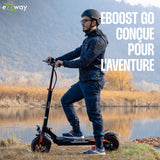 Trottinette électrique tout terrain pliable EBOOST GO - EZWAY - 10 - 48V - 800W - Auto 50KM Feu stop + clignotants