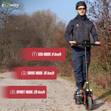 Trottinette électrique tout terrain pliable EBOOST GO - EZWAY - 10 - 48V - 800W - Auto 50KM Feu stop + clignotants