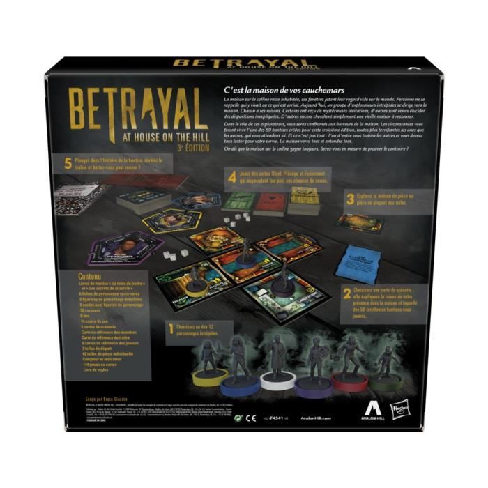 Betrayal at House on the hill - Jeu de sociÈtÈ coopÈratif et horreur - Avalon Hill