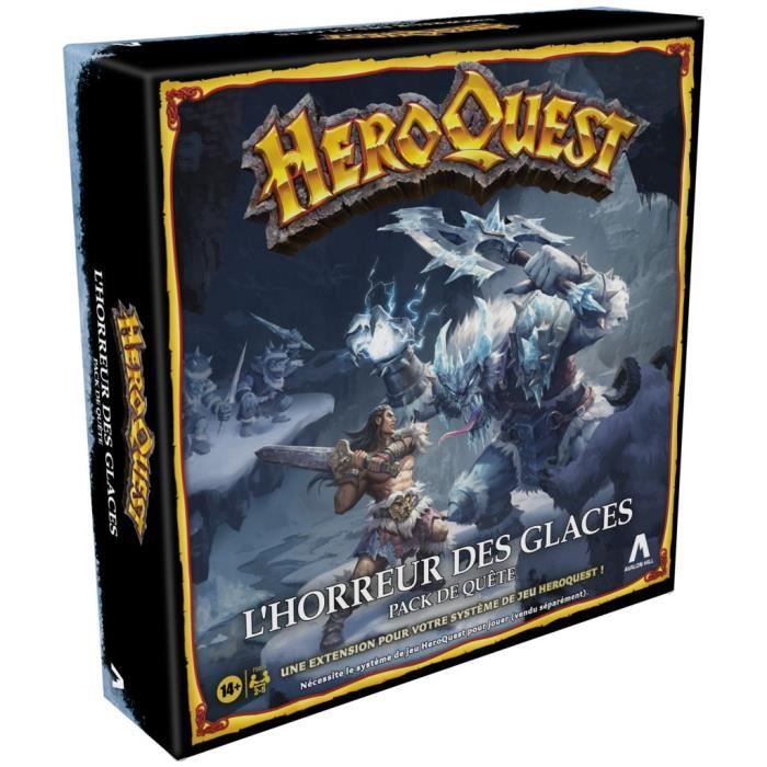 HeroQuest, extension L'horreur des glaces, a partir de 14 ans, systeme de jeu HeroQuest requis - Avalon Hill