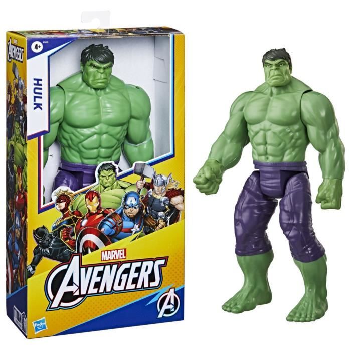 Hulk Figure 30 cm, Avengers Titan Hero Series Toy for Children from 4 Years Old, Marvel