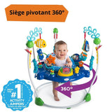 BABY EINSTEIN NEPTUNE Aire d'éveil bébé multi-jouets, Cadeau Noel bébé, pivotant 360°  Jouet tortue amovible, 13 jeux multilingues