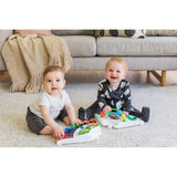 BABY EINSTEIN Table d'activités pour bébé trotteur évolutif 4-en-1 Pivotant a 360° sécurisé, Cadeau Noel bébé, piano, musique