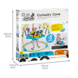 BABY EINSTEIN Aire d'éveil a rebonds Curiosity, éducative 2 en 1 et jouet au sol, jeux a 360° 6M+ cadeau bébé