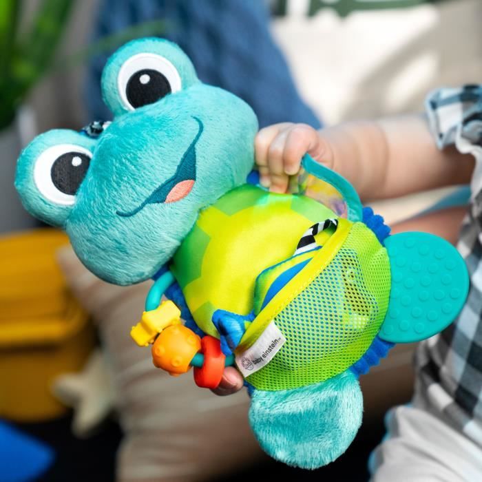 BABY EINSTEIN NEPTUNE Peluche doudou bébé tortue, multisensoriel, Cadeau Noel bébé 0M+