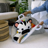 BABY EINSTEIN ZEN LE ZEBRE Tapis d'éveil arche de jeu en bois,  jouets multisensoriels, miroir STEAM, cadeau bébé 0M+