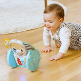 BABY EINSTEIN EARL l'éléphant Jouet d'éveil a roulettes interactif multilingue,  Cadeau Noel bébé, développement de la motricité