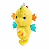 BABY EINSTEIN Veilleuse bébé, Doudou hippocampejaune, réponds au pleurs de bébé, musicale, lumineuse, bruits blanc, attache tétine