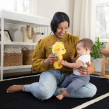 BABY EINSTEIN Veilleuse bébé, Doudou hippocampejaune, réponds au pleurs de bébé, musicale, lumineuse, bruits blanc, attache tétine