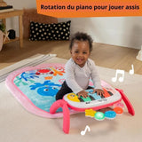BABY EINSTEIN Tapis de sol éveil bébé fille évolutif 4-en-1 -Kickin' Tunes- jouet piano, arche jouets sensoriels, multilingue