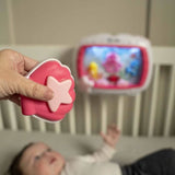 BABY EINSTEIN Veilleuse bébé -Reves marins rose- Réglage 25 min lumiere, son, musique ou bruit de l'océan apaisantes, télécommande