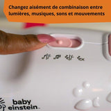 BABY EINSTEIN – Veilleuse bébé Reves Marins – Aquarium musical & sons de l'océan, télécommande, rose