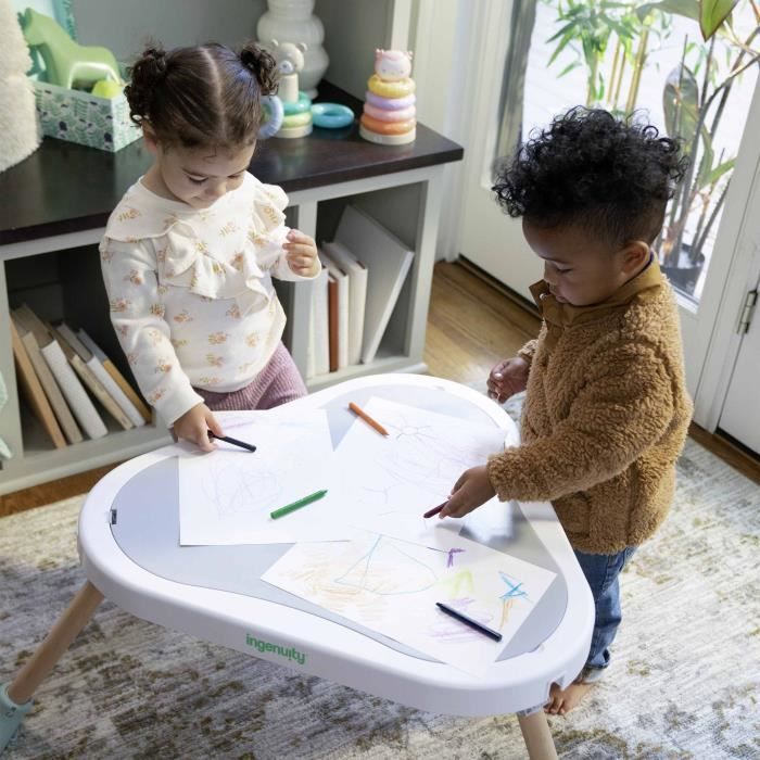 INGENUITY Aire jeux a rebonds bébé 6-en-1 évolutif : cadeau Noel Tapis d'éveil, Tipi enfant, table d'activités, jouets amovibles