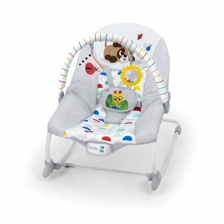 BABY EINSTEIN DEAN Transat bébé balancelle électrique évolutif 3-en-1, Melodies et vibrations, 3 Positions, arche amovible 0-30 mois