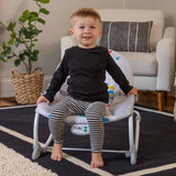 BABY EINSTEIN DEAN Transat bébé balancelle électrique évolutif 3-en-1, Melodies et vibrations, 3 Positions, arche amovible 0-30 mois