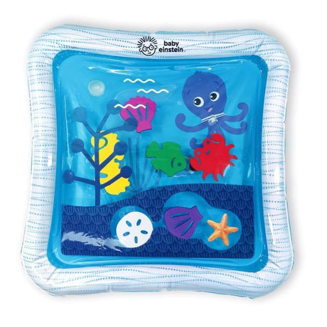 BABY EINSTEIN  Tapis d'eau bébé, jeu sensoriel et d'éveil?, gonflable, facile a nettoyer, pliable, jouets des la naissance